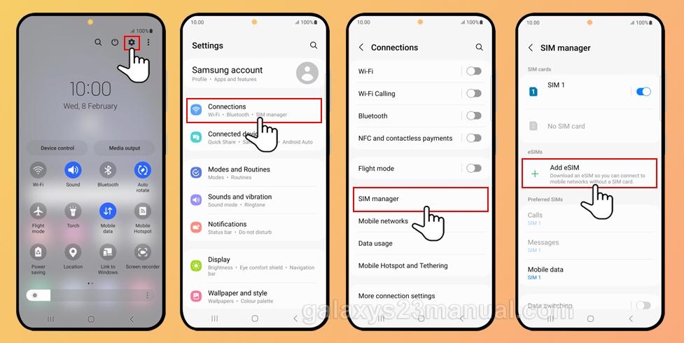 How To Set Up ESIM On Samsung Galaxy S23 Series