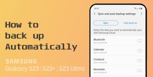 back up galaxy s23 to samsung cloud