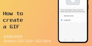 create gif on samsung galaxy s23