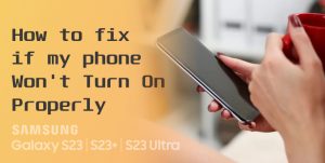 galaxy s23 won't turn on